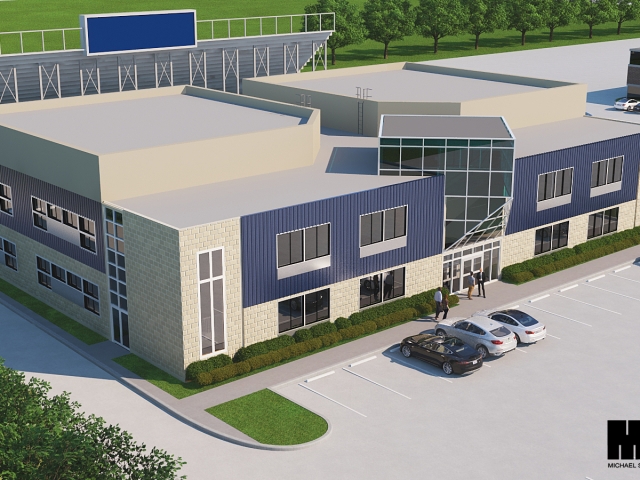 arts and sciences building aerial